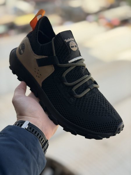 تمبرلاند رباط اسود/ برتقالي - c1253